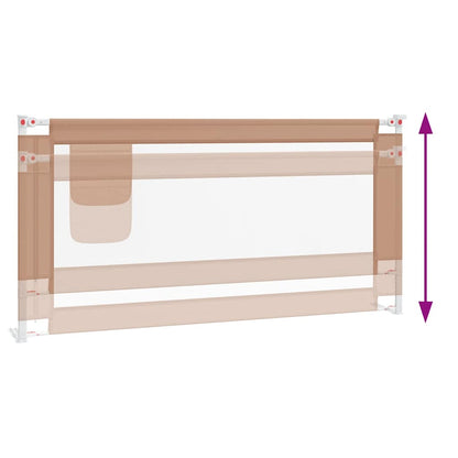 Sponda Letto di Sicurezza per Bambini Talpa 180x25cm in Tessuto