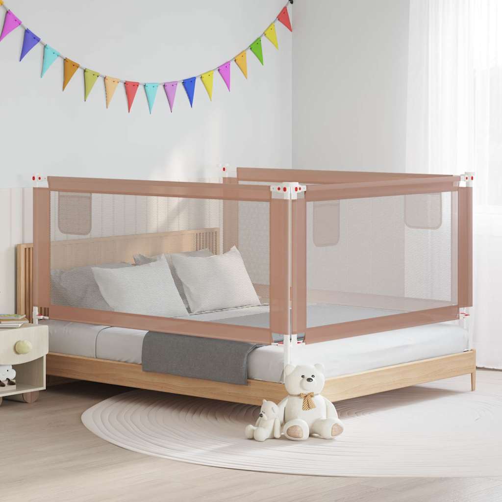 Sponda Letto di Sicurezza per Bambini Talpa 180x25cm in Tessuto