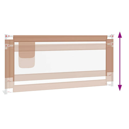 Sponda Letto di Sicurezza per Bambini Talpa 200x25cm in Tessuto | homemem39