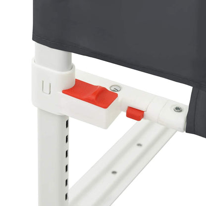 Sponda Letto Sicurezza Bambini Grigio Scuro 120x25 cm Tessuto - homemem39