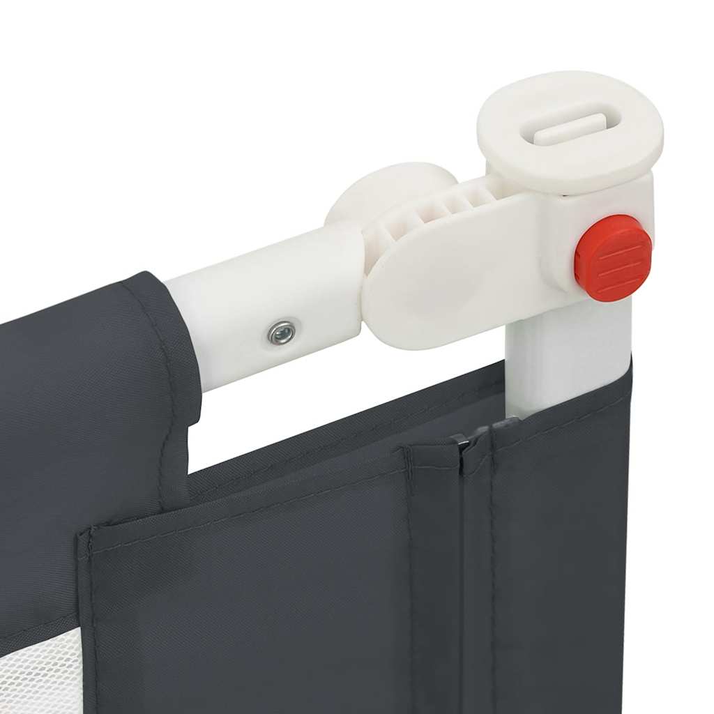 Sponda Letto Sicurezza Bambini Grigio Scuro 190x25 cm Tessuto | homemem39