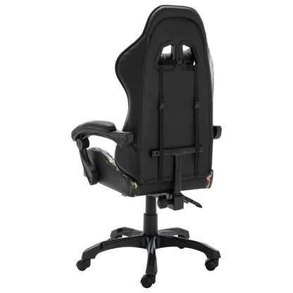 Sedia da Gaming Nera e Mimetica in Similpelle