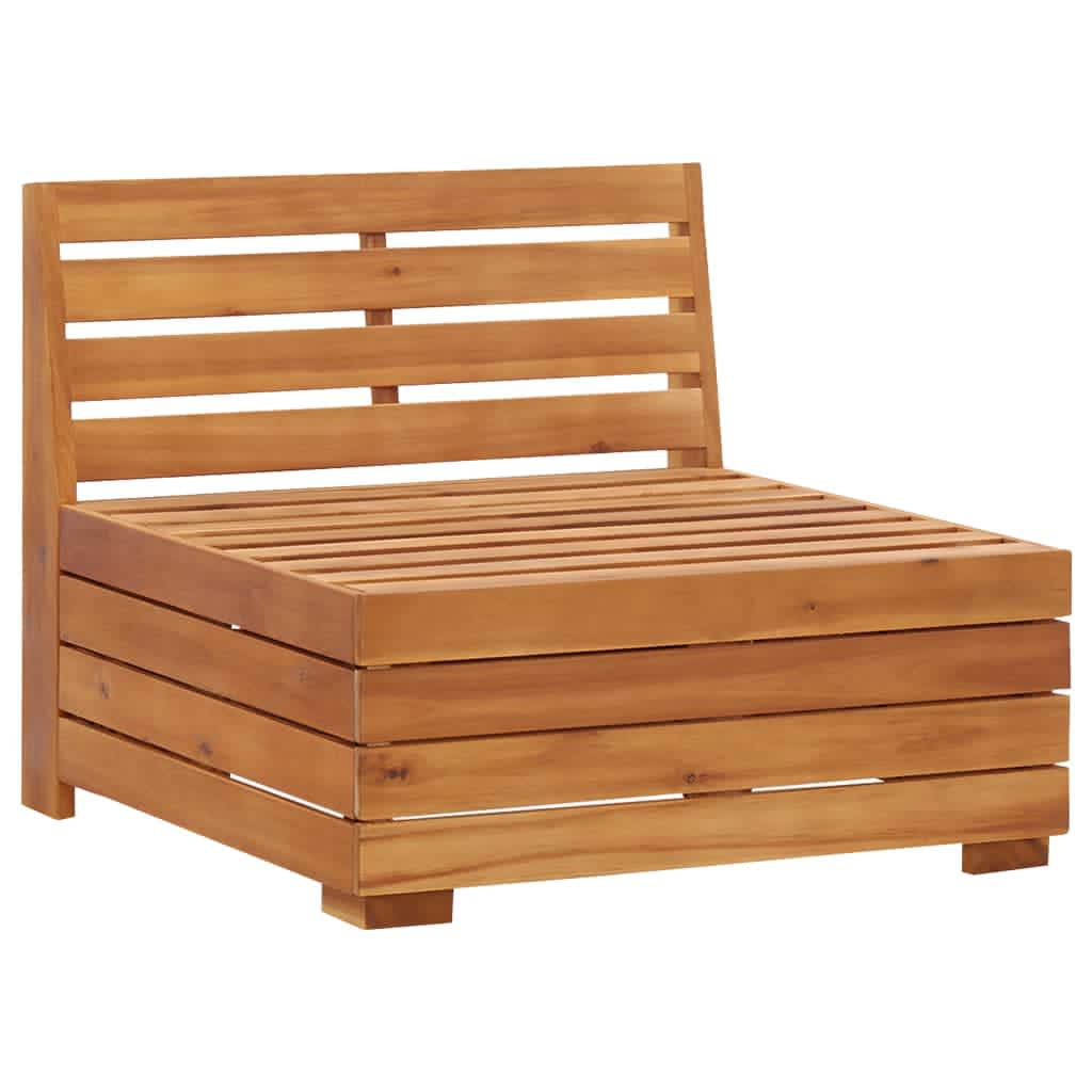 Divano da Giardino a 2 Posti e Cuscini Legno Massello di Acacia | homemem39