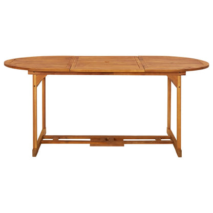 Tavolo da Pranzo per Esterni 180x90x75cm Legno Massello Acacia