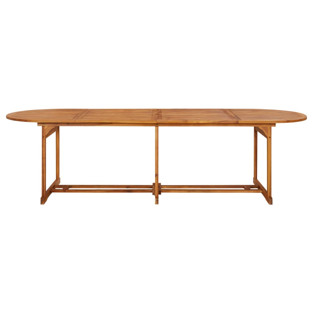 Tavolo da Pranzo per Esterni 280x90x75cm Legno Massello Acacia