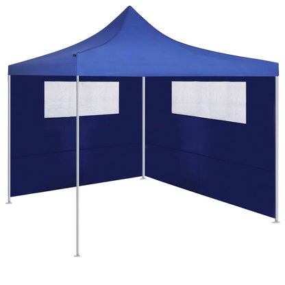 Parete con Finestre per Gazebo 6x2 m Blu - homemem39