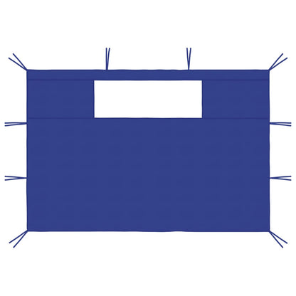 Pareti con Finestre per Gazebo 2 pz Blu - homemem39