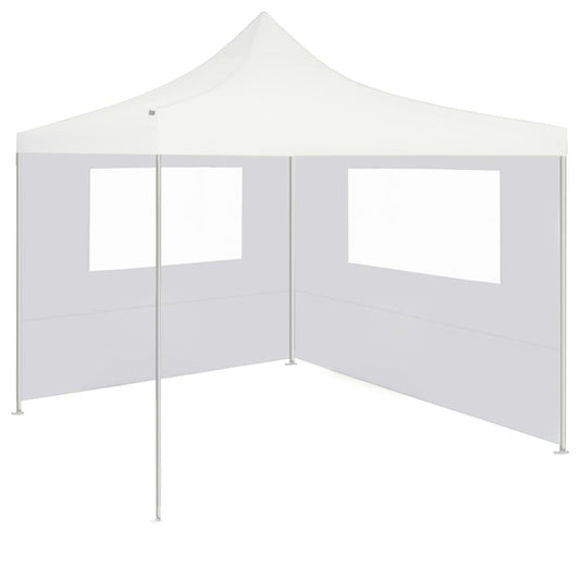 Parete con Finestre per Gazebo 4x2 m Bianca - homemem39