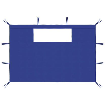 Pareti con Finestre per Gazebo 2 pz Blu | homemem39