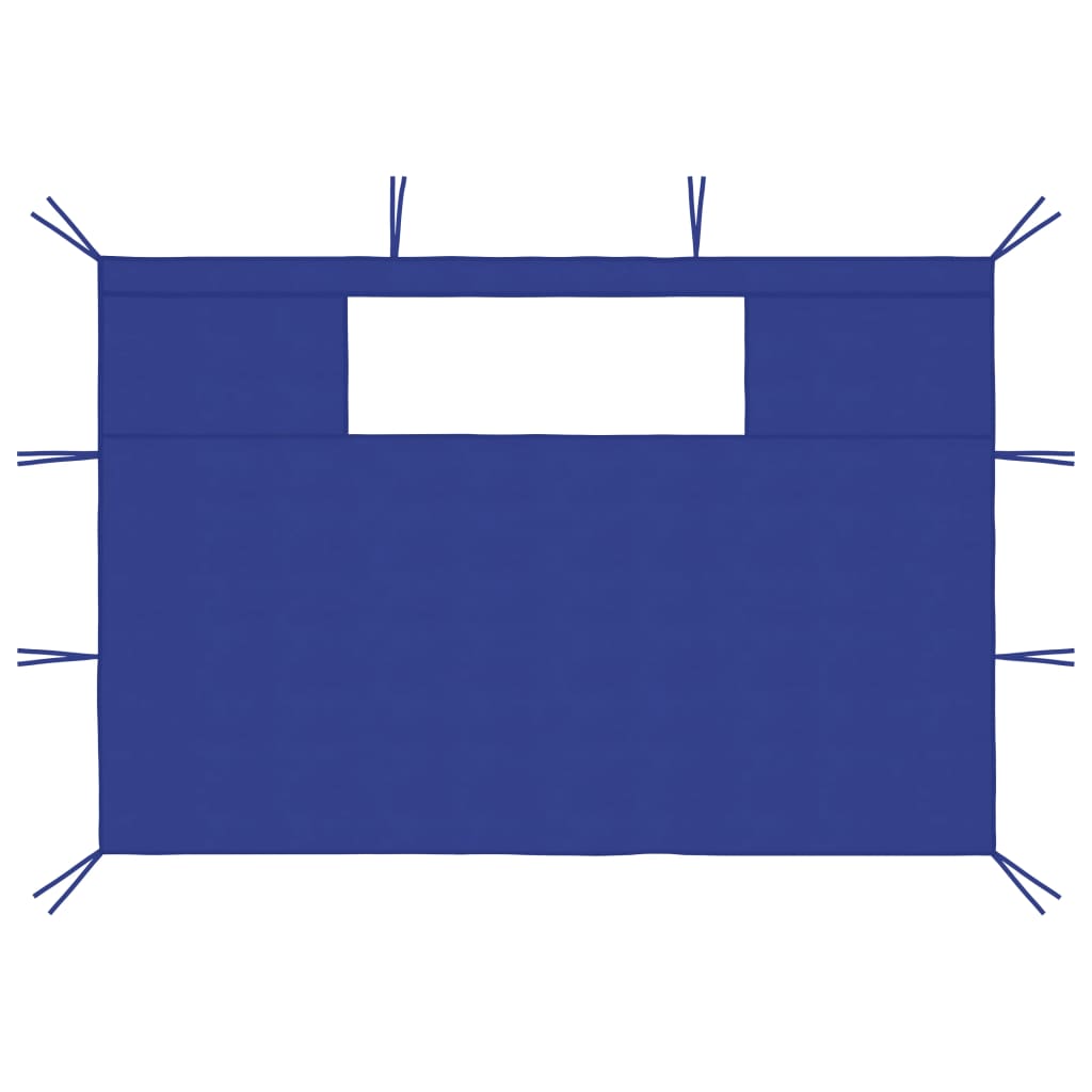 Pareti con Finestre per Gazebo 2 pz Blu - homemem39