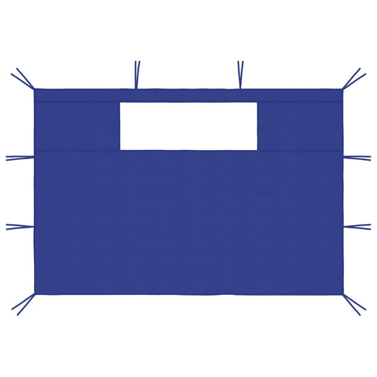 Pareti con Finestre per Gazebo 2 pz Blu - homemem39