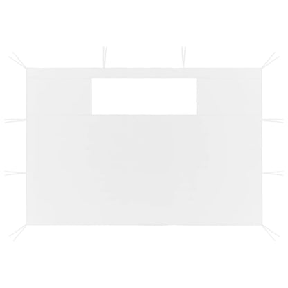 Pareti con Finestre per Gazebo 2 pz Bianche