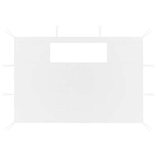 Pareti con Finestre per Gazebo 2 pz Bianche - homemem39