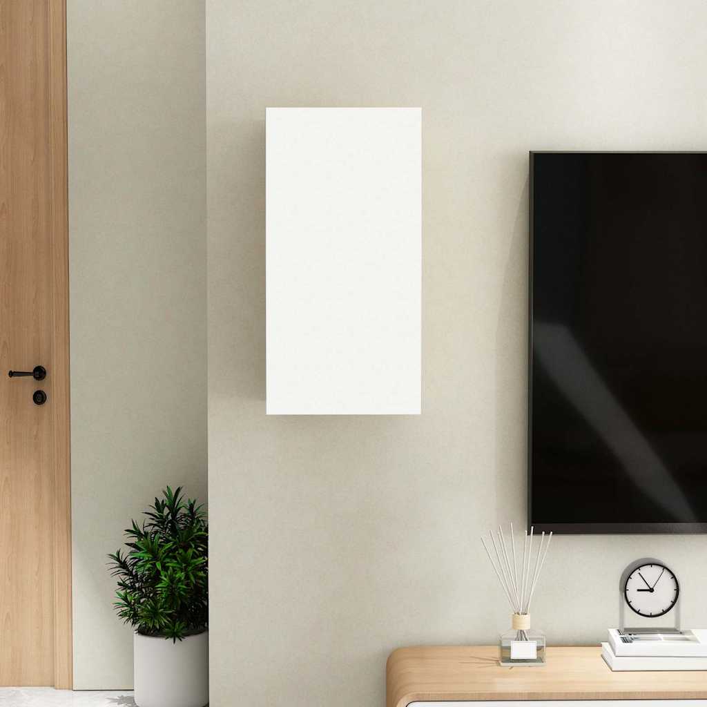 Mobile Porta TV Bianco 30,5x30x60 cm in Legno Multistrato
