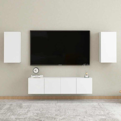 Mobile Porta TV Bianco 30,5x30x60 cm in Legno Multistrato - homemem39
