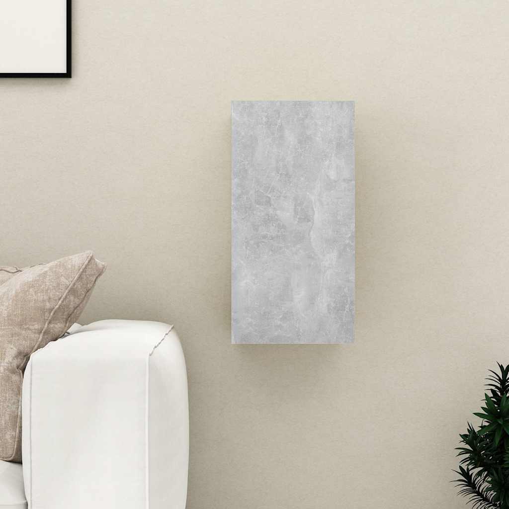 Mobile Porta TV Grigio Cemento 30,5x30x60 cm Legno Multistrato - homemem39
