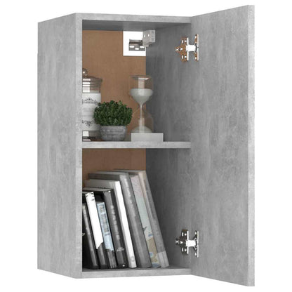 Mobili TV 2pz Grigio Cemento 30,5x30x60 cm Legno Multistrato