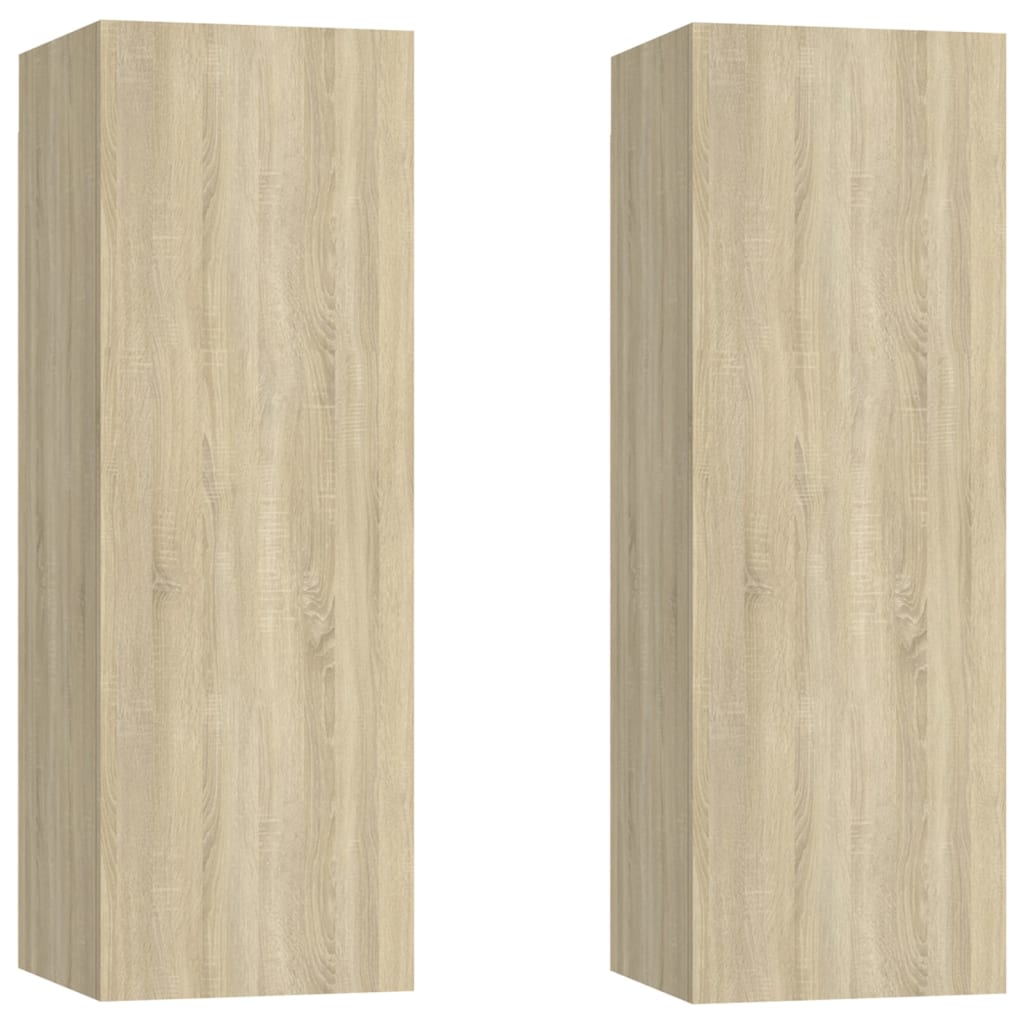 Mobili TV 2pz Rovere Sonoma 30,5x30x90 cm in Legno Multistrato - homemem39