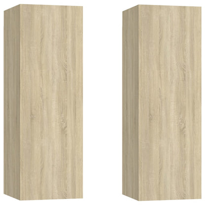 Mobili TV 2pz Rovere Sonoma 30,5x30x90 cm in Legno Multistrato - homemem39