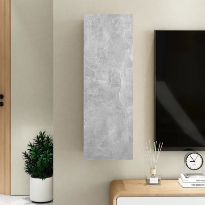 Mobile Porta TV Grigio Cemento 30,5x30x90 cm Legno Multistrato - homemem39