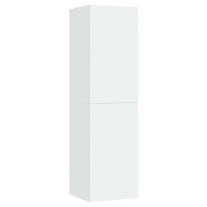 Mobile Porta TV Bianco 30,5x30x110 cm in Legno Multistrato