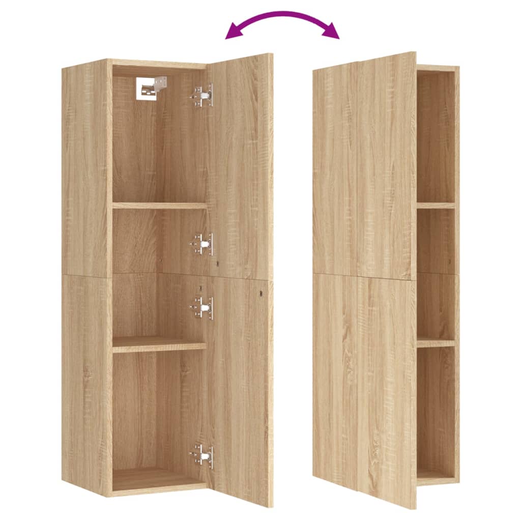 Mobile Porta TV Rovere Sonoma 30,5x30x110 cm Legno Multistrato - homemem39