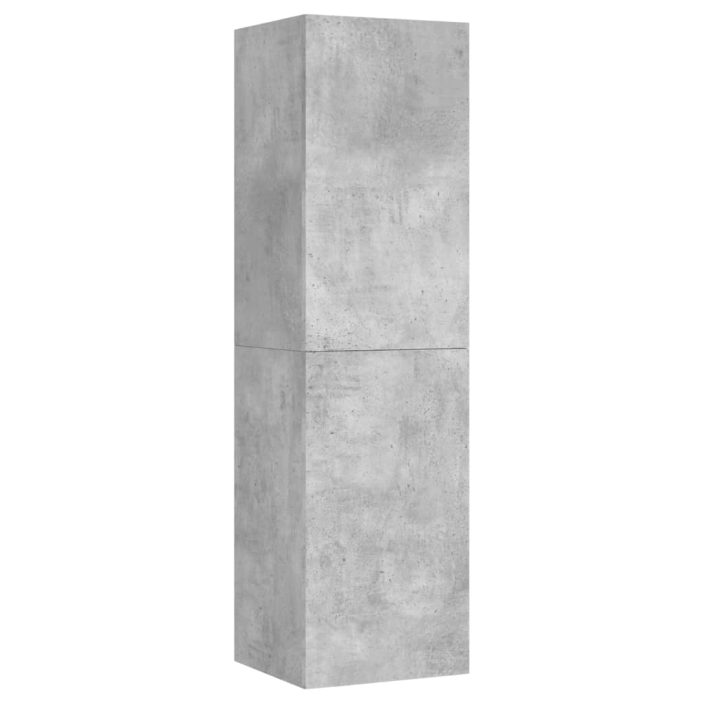 Mobile Porta TV Grigio Cemento 30,5x30x110 cm Legno Multistrato