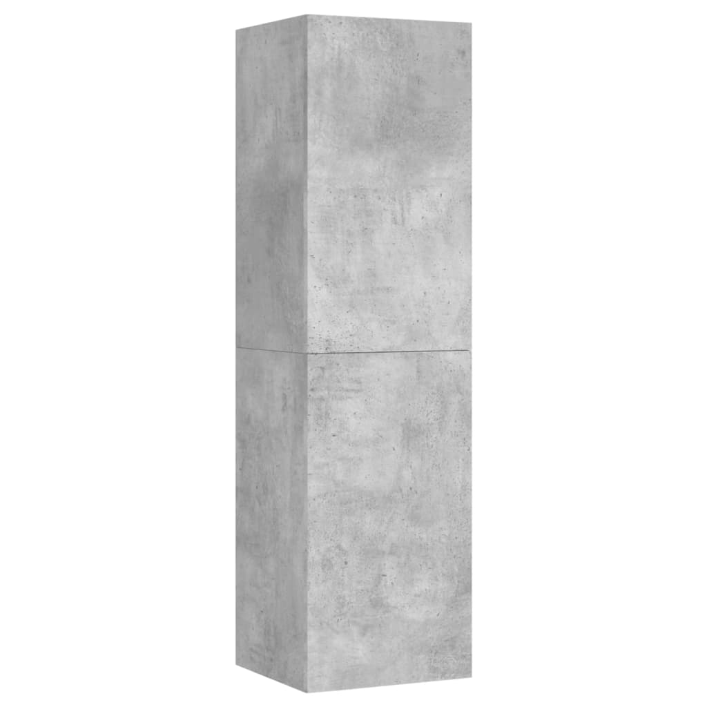 Mobile Porta TV Grigio Cemento 30,5x30x110 cm Legno Multistrato - homemem39