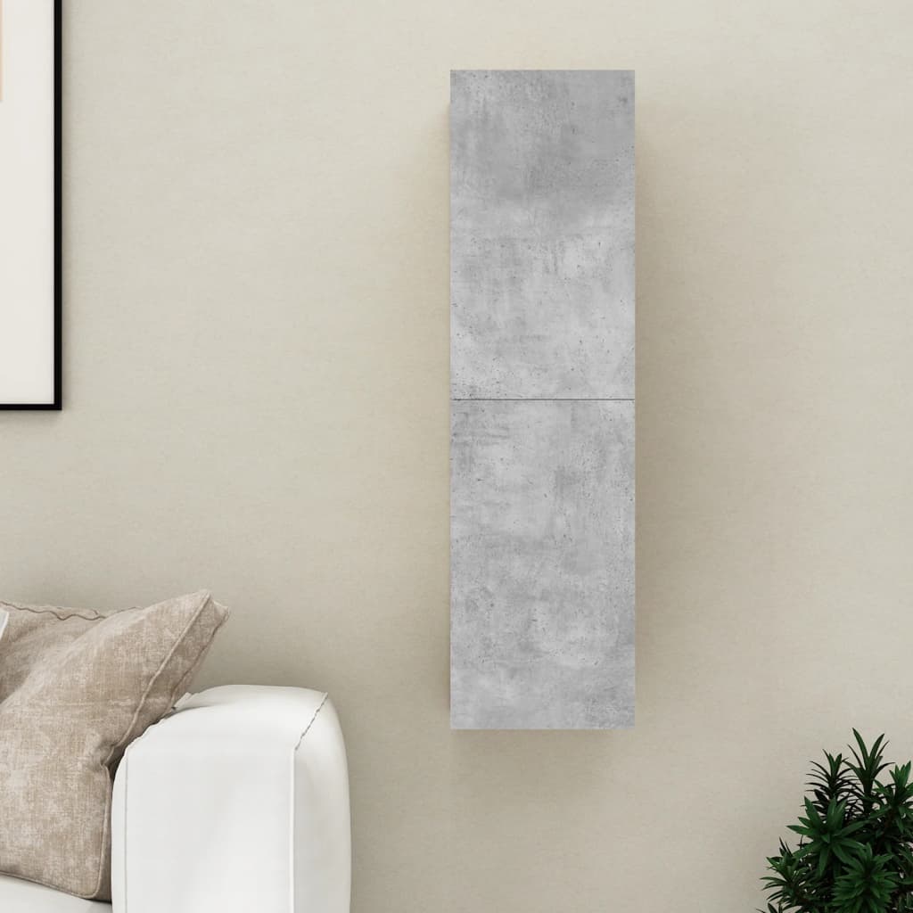 Mobile Porta TV Grigio Cemento 30,5x30x110 cm Legno Multistrato - homemem39