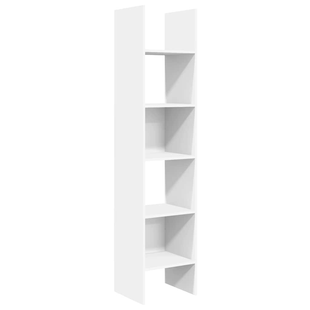 Libreria Bianca 40x35x180 cm in Legno Multistrato | homemem39