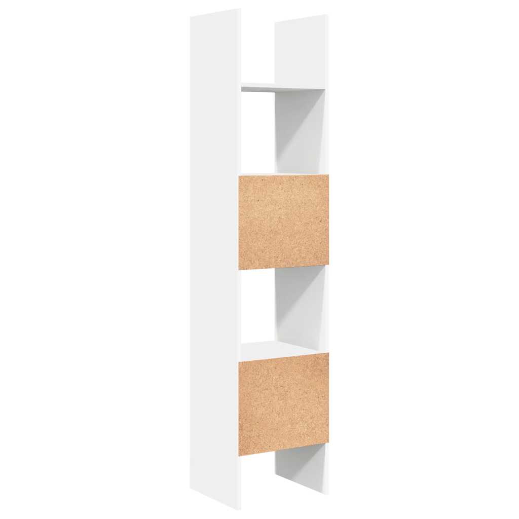 Libreria Bianca 40x35x180 cm in Legno Multistrato | homemem39