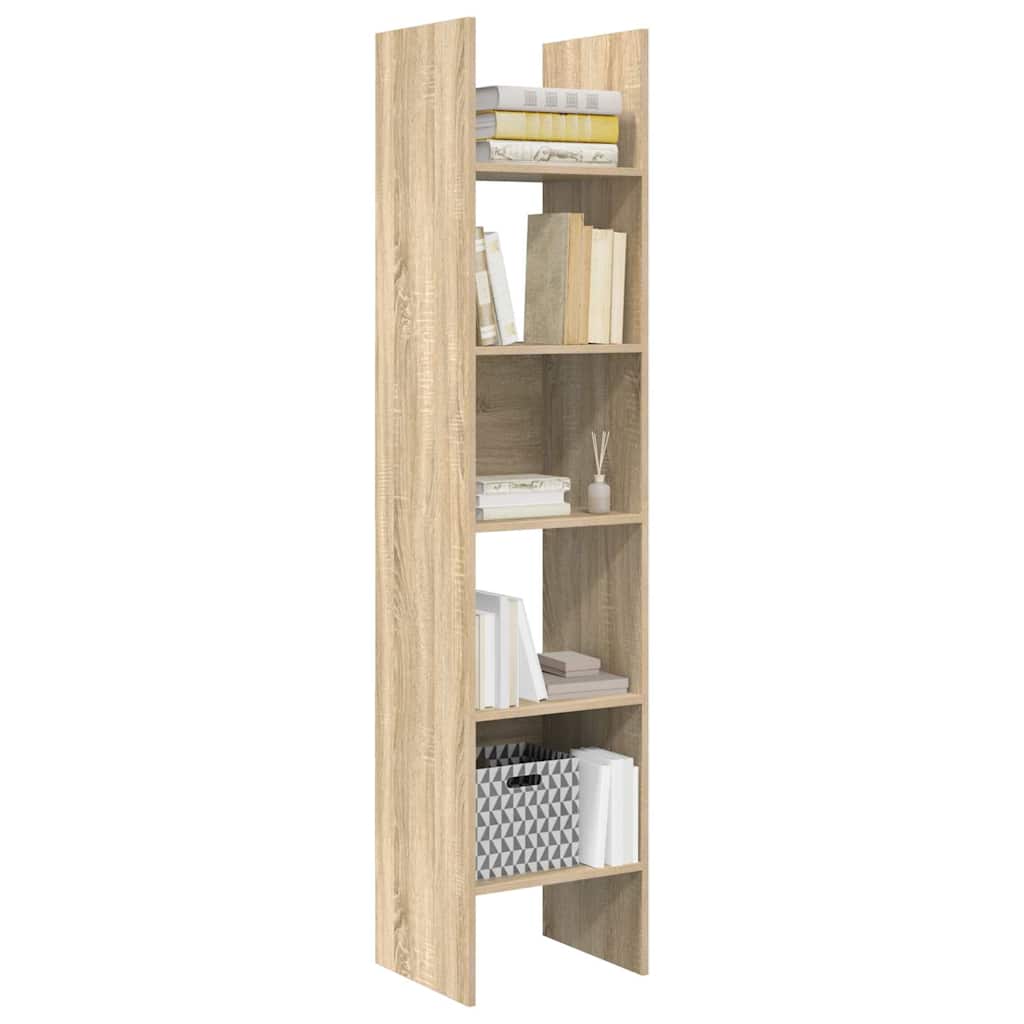 Libreria Rovere Sonoma 40x35x180 cm in Legno Multistrato