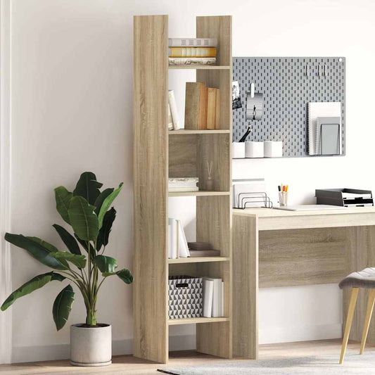 Libreria Rovere Sonoma 40x35x180 cm in Legno Multistrato | homemem39