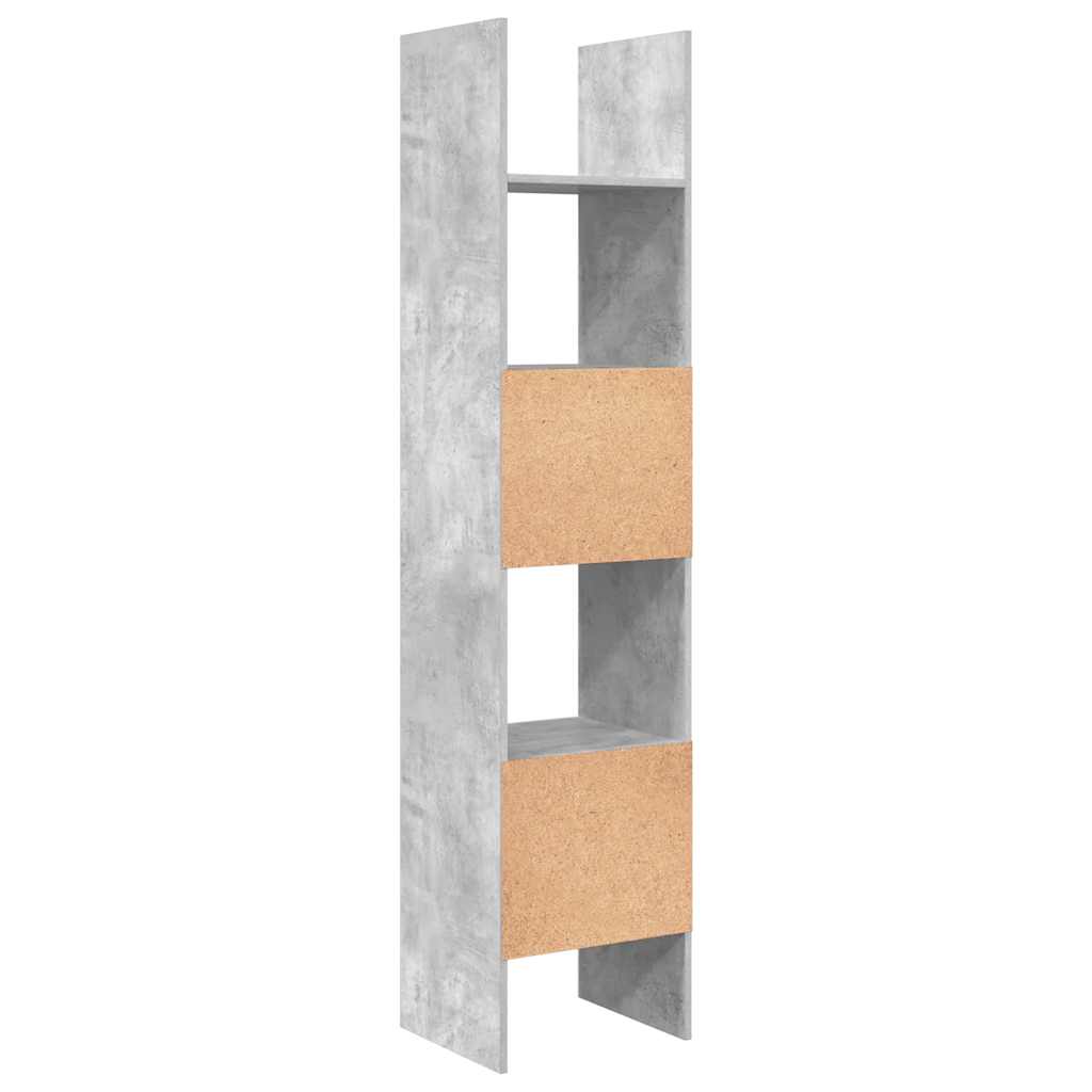 Libreria Grigio Cemento 40x35x180 cm in Legno Multistrato | homemem39