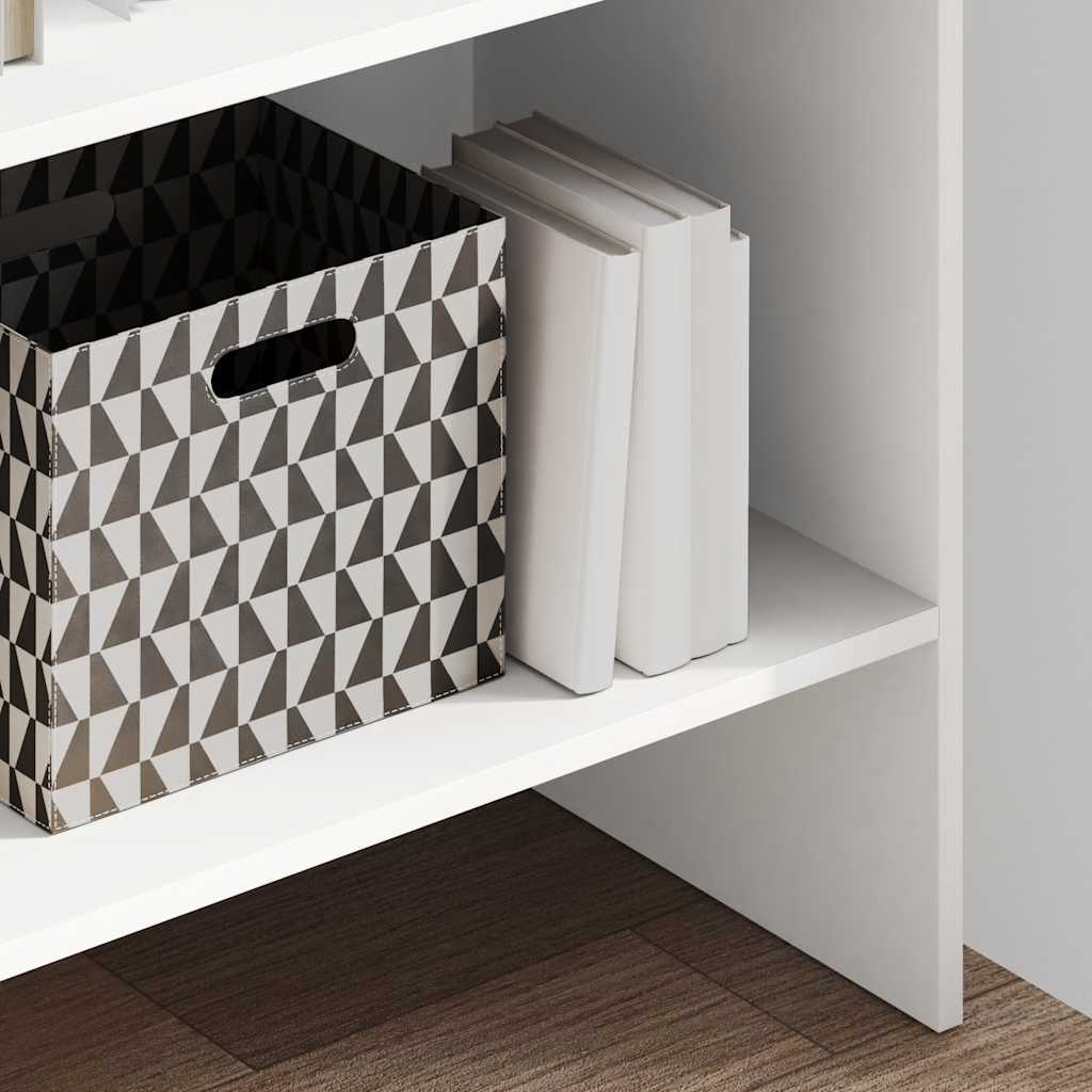 Libreria Bianca 60x35x180 cm in Legno Multistrato | homemem39