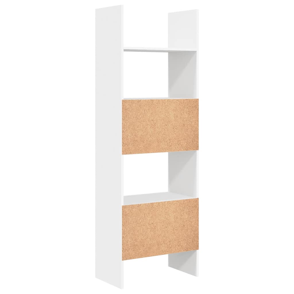 Libreria Bianca 60x35x180 cm in Legno Multistrato | homemem39