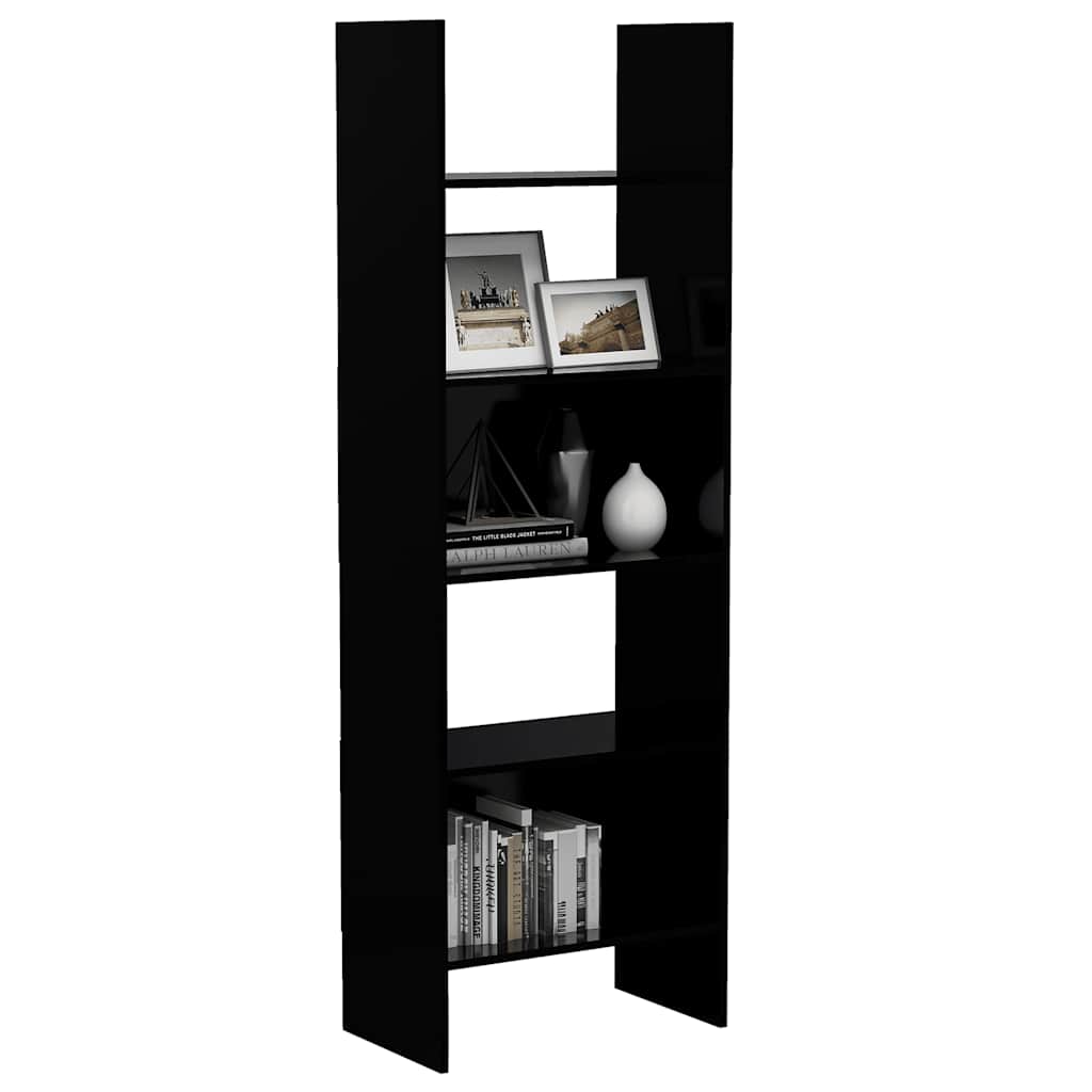 Libreria Nera 60x35x180 cm in Legno Multistrato | homemem39