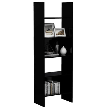 Libreria Nera 60x35x180 cm in Legno Multistrato | homemem39