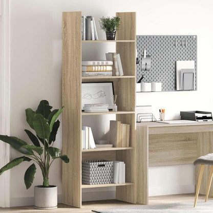 Libreria Rovere Sonoma 60x35x180 cm in Legno Multistrato | homemem39