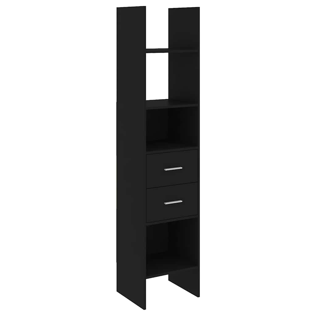 Libreria Nera 40x35x180 cm in Legno Multistrato | homemem39