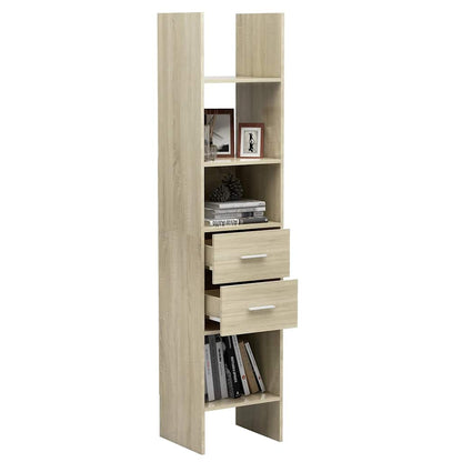Libreria Rovere Sonoma 40x35x180 cm in Legno Multistrato | homemem39