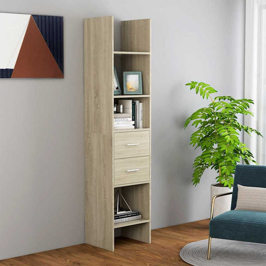 Libreria Rovere Sonoma 40x35x180 cm in Legno Multistrato | homemem39