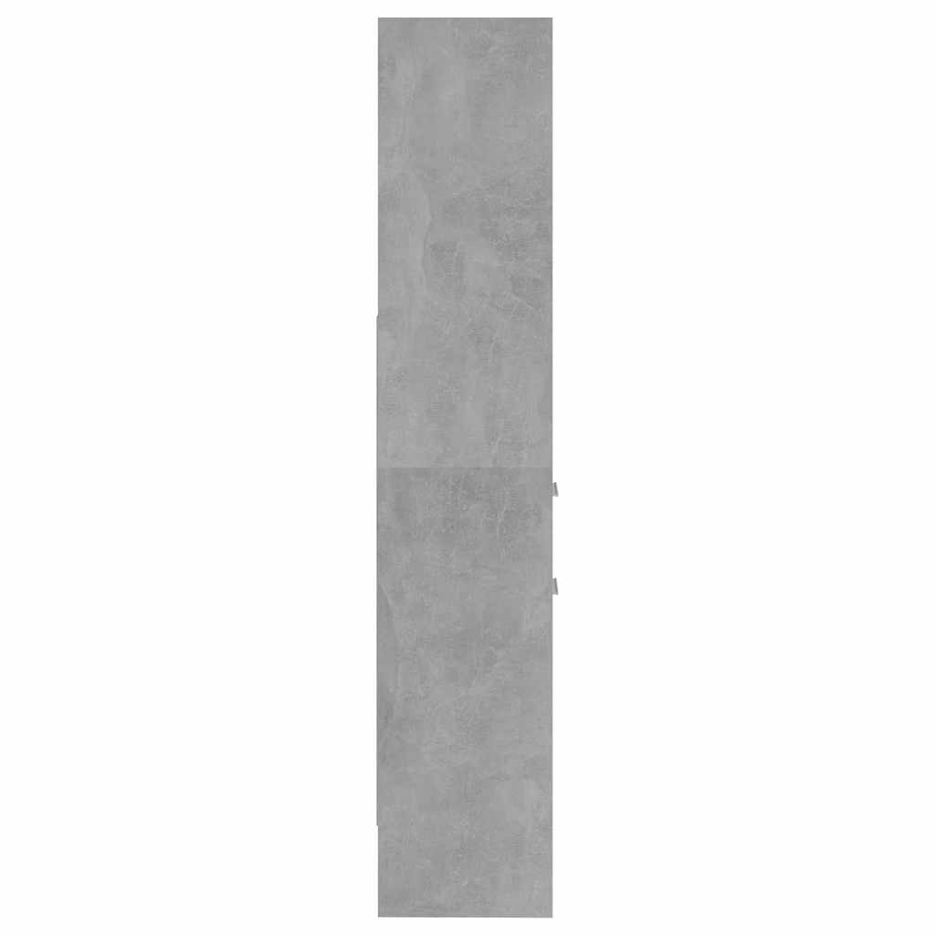 Libreria Grigio Cemento 40x35x180 cm in Legno Multistrato
