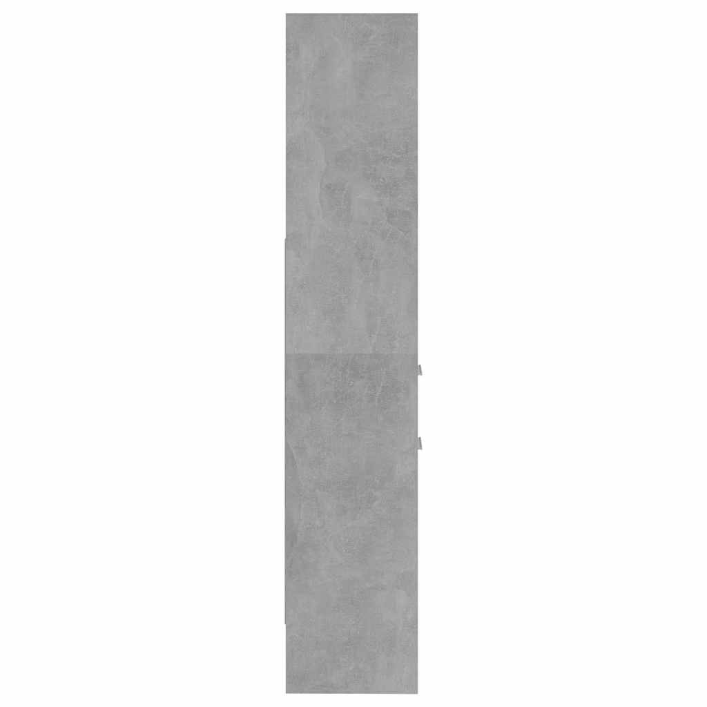 Libreria Grigio Cemento 40x35x180 cm in Legno Multistrato