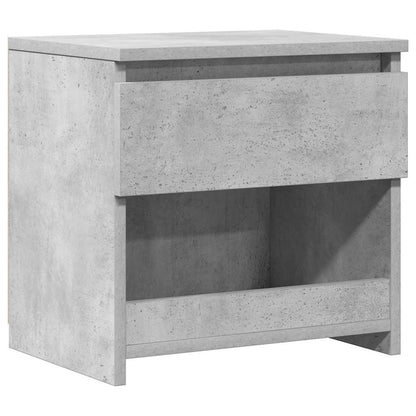 Comodino Grigio Cemento 40x30x39 cm in Legno Multistrato - homemem39