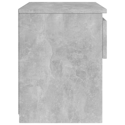 Comodino Grigio Cemento 40x30x39 cm in Legno Multistrato - homemem39