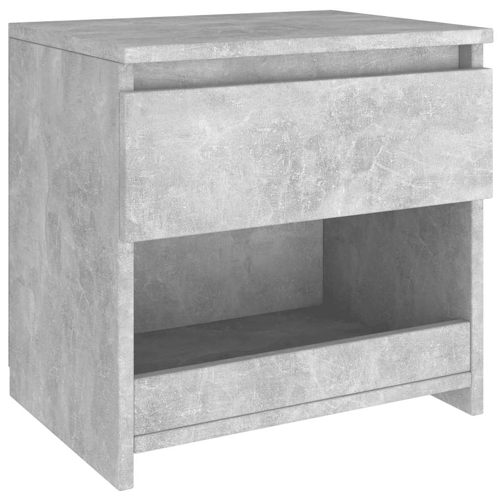Comodini 2pz Grigio Cemento 40x30x39 cm in Legno Multistrato - homemem39