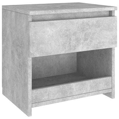Comodini 2pz Grigio Cemento 40x30x39 cm in Legno Multistrato - homemem39