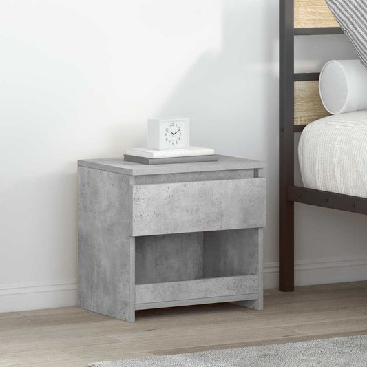 Comodini 2pz Grigio Cemento 40x30x39 cm in Legno Multistrato - homemem39