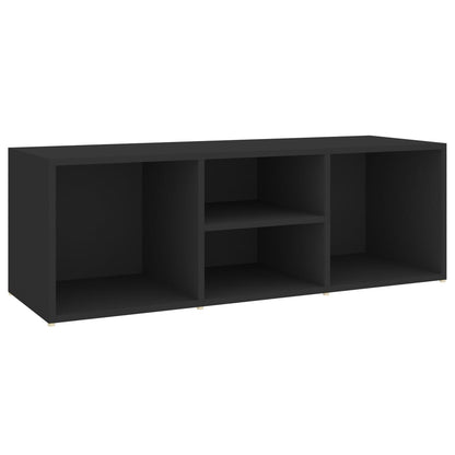 Panca Porta Scarpe Nera 105x35x35 cm in Legno Multistrato